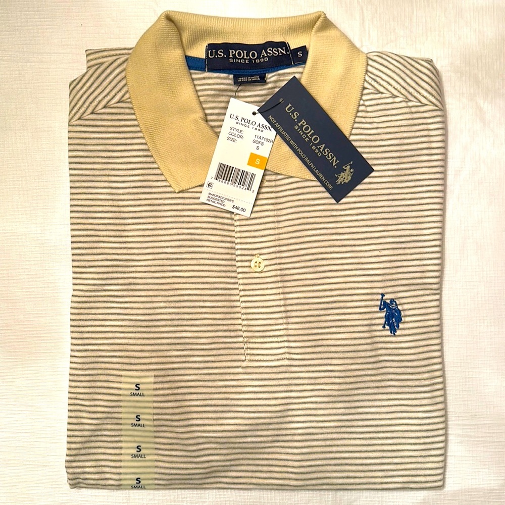 US POLO ASSN. 11A710-2R00A
STRIPED SLUB JERSEY POLO SHIRT